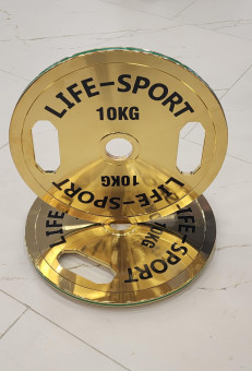 Life Sport Pro Bronze Coating Change Plate 10 kg